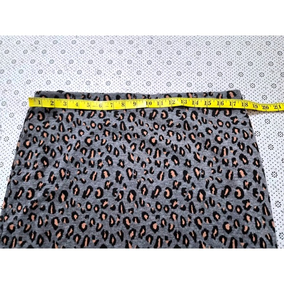 Nine West Womens Leopard Print Pencil Skirt Gray Black Tan Size  Large - Picture 4 of 5